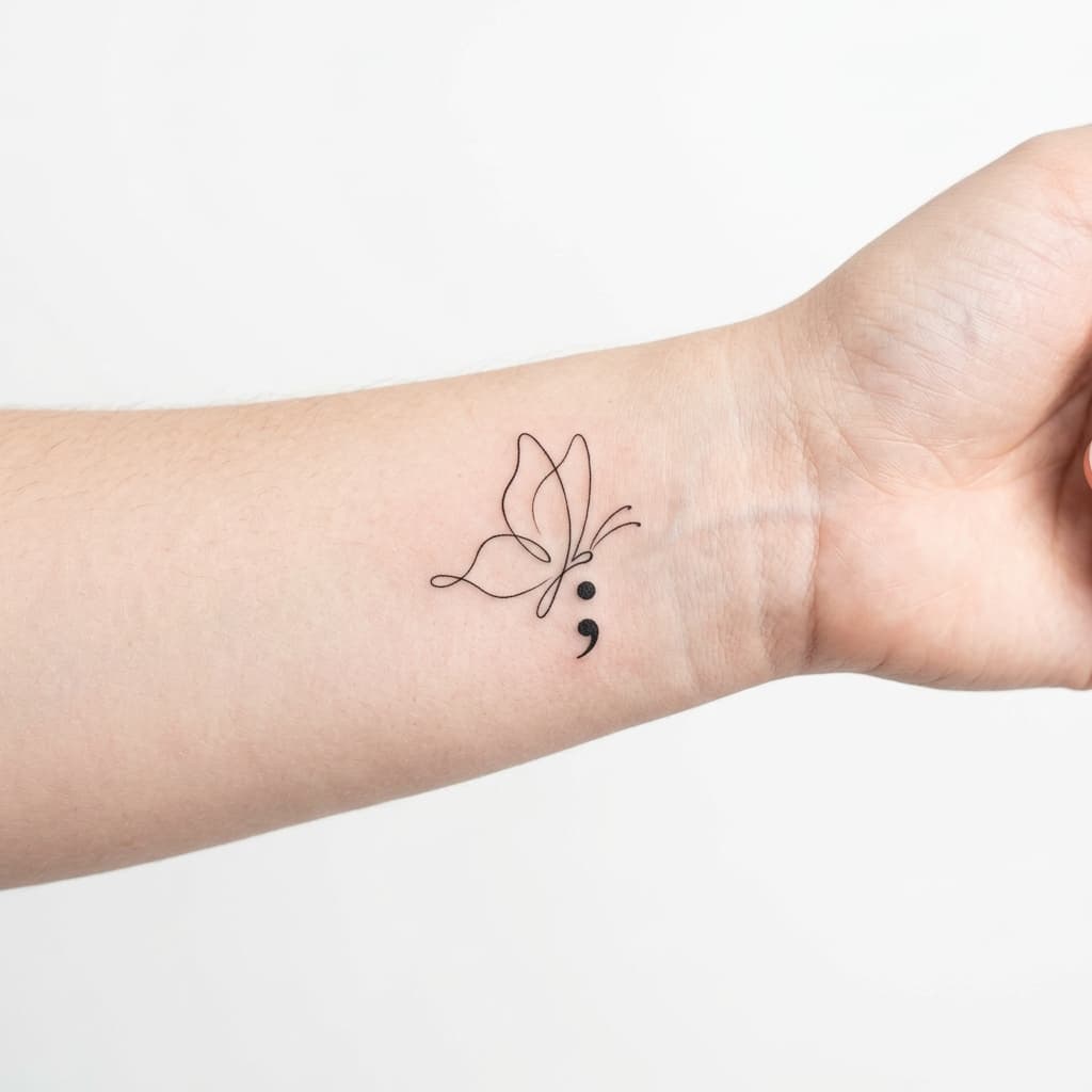 Fine-line Wrist Tattoo Idea