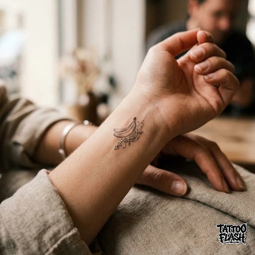Fine-Line Script on Inner Wrist