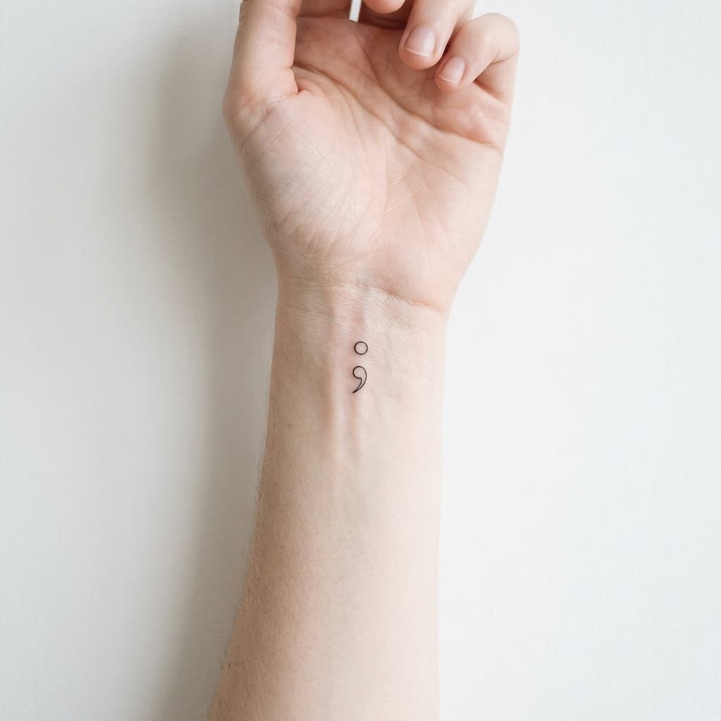 Fine-line Wrist Tattoo Idea
