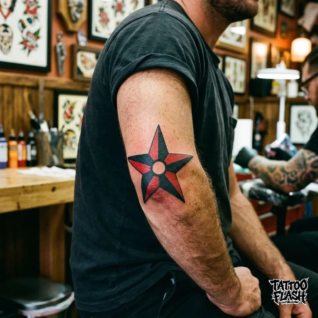 Traditional Tattoo on Forearm