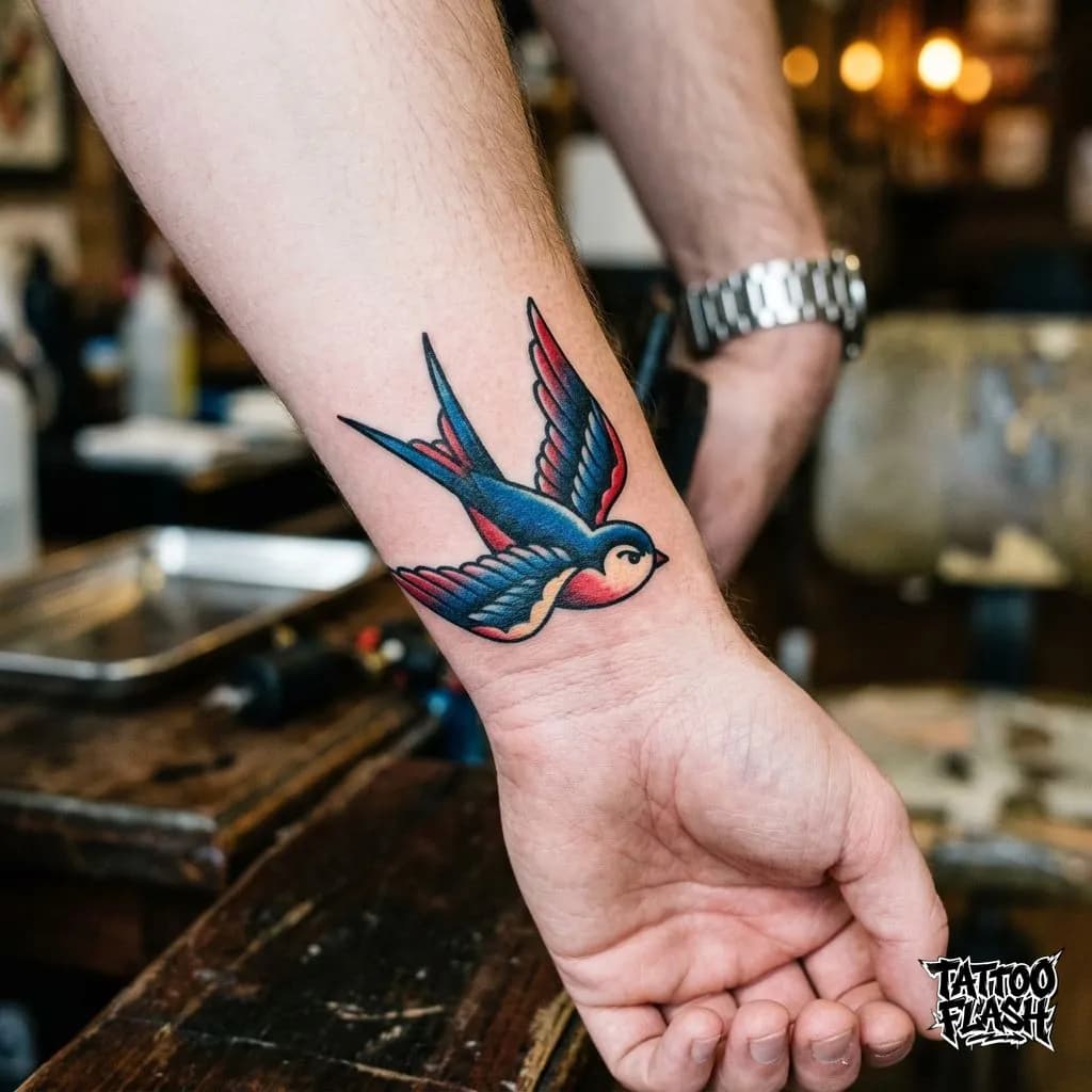 Traditional Tattoo on Wrist