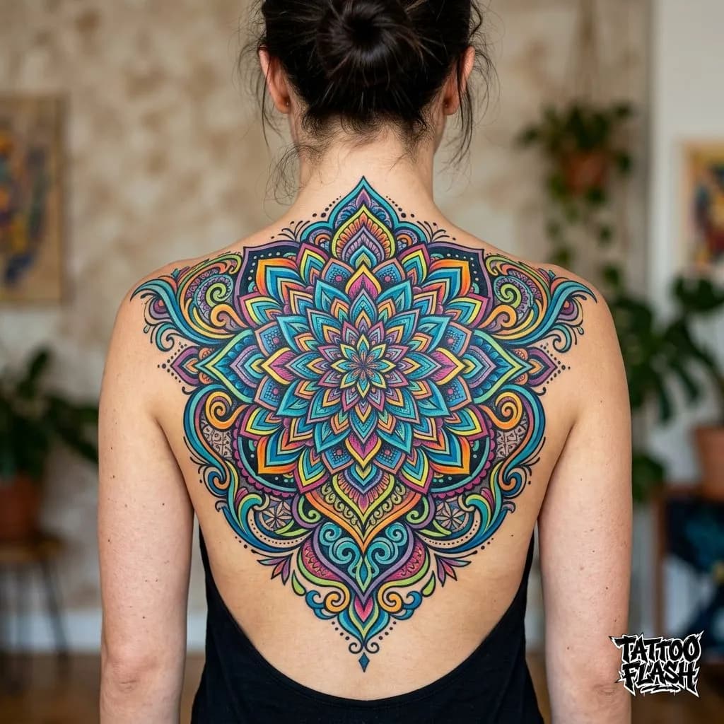 Placement-led tattoo back piece concept