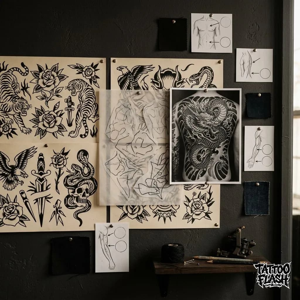 Tattoo Flash Moodboard Hub