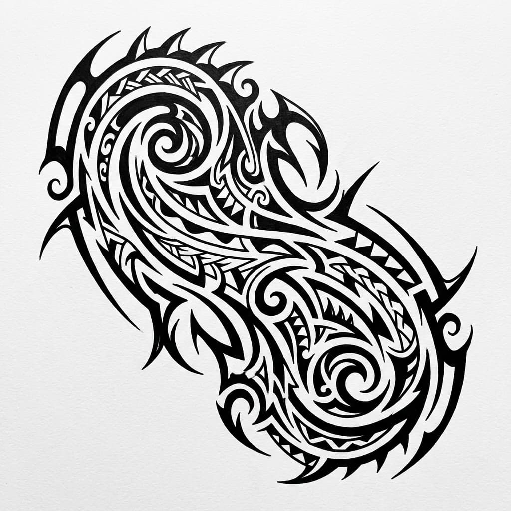 Tribal tattoo style