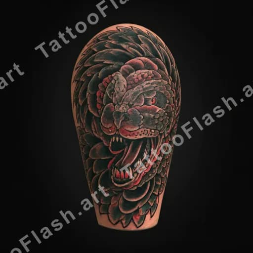 Traditional tattoo design reference for the forearm