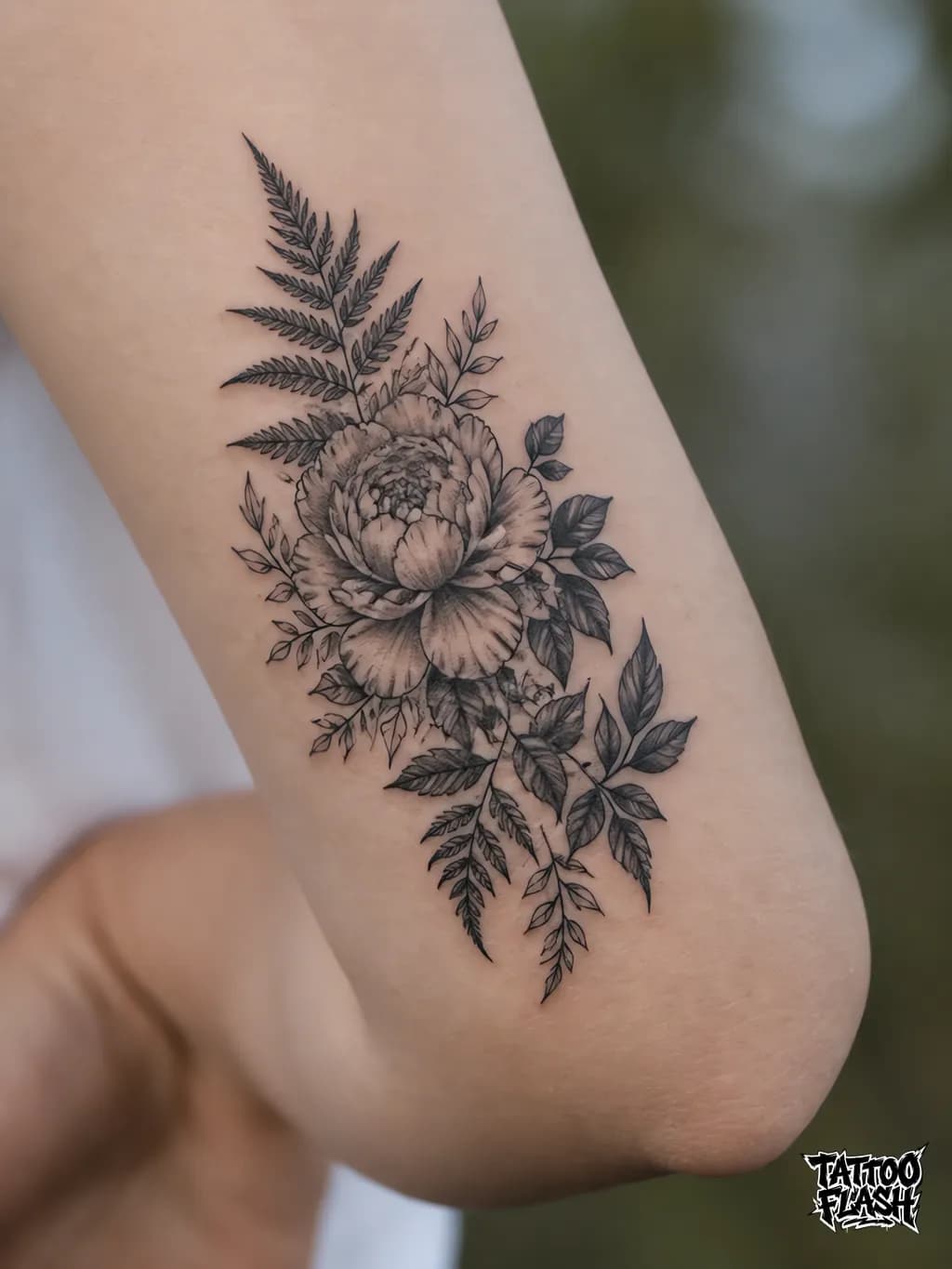 Fine Line tattoo design reference for the forearm